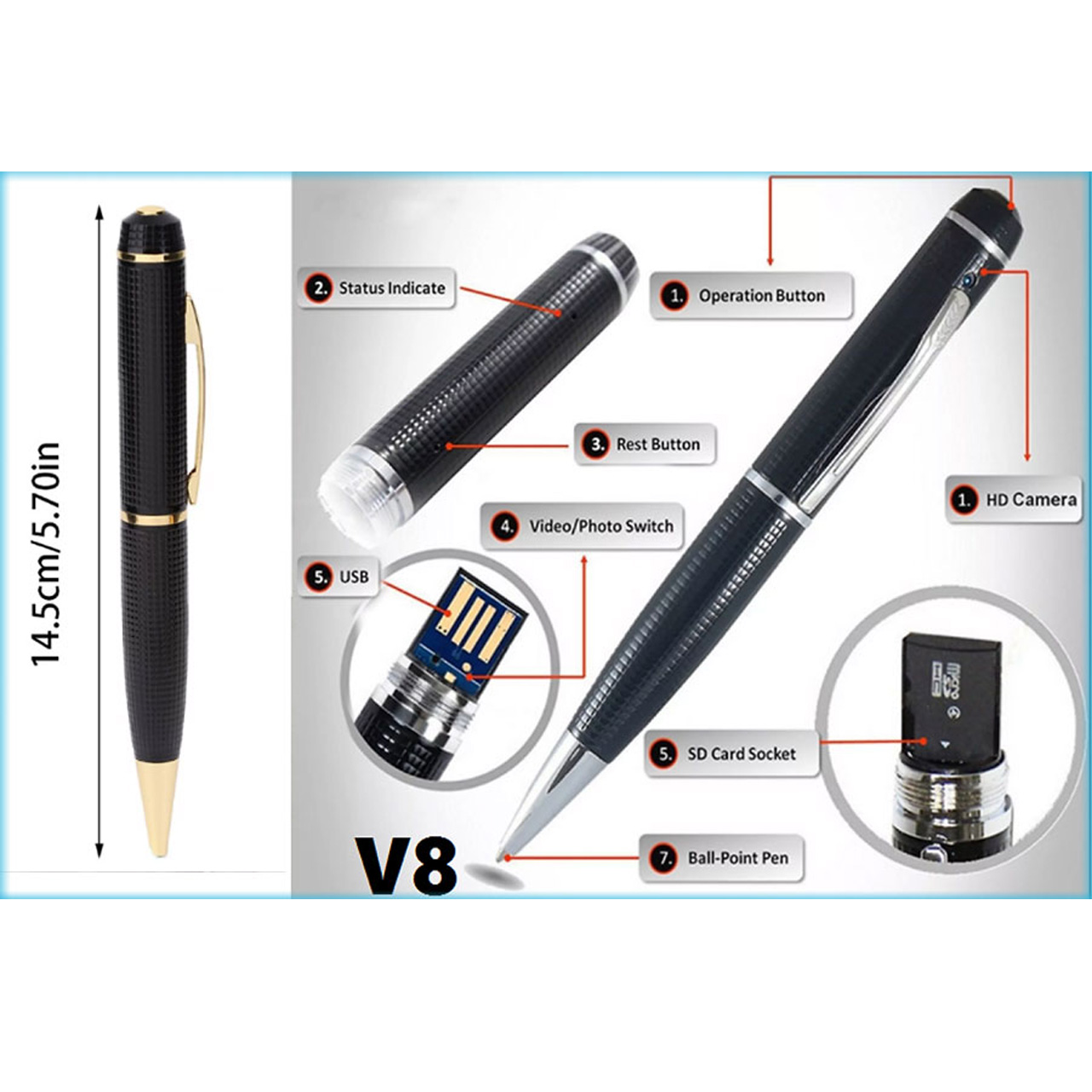 camera hình cây bút tại tphcm